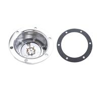 Aramox Capuchon de Moyeu de Remorque avec Joint, Alliage D'aluminium, 6 Trous, OEM 343-4370, Diamètre Extérieur de 6-1/4 Pouces, Ajustement Universel pour Essieu de Remorque