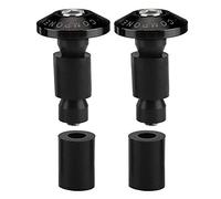 Aramox capuchon d'extrémité de guidon embouts de guidon de moto, 22mm 7/8inch Capuchons de prise de curseur d'extrémité de barre de guidon de moto pour Racing ATV Offroad(Noir)