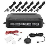 Aramox Car Reverse Parking Sensors Capteur de stationnement de recul de voiture, capteur de stationnement en plastique de voiture Kit de de recul système de sonde d'indicateur sonore d'avertissement 1