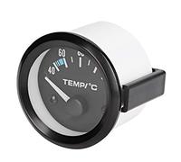 Aramox Car Water Temperature Gauge Jauge de Température de L'eau, 2 Pouces 52 Mm LED Digital Water Temperature Meter, 40 ℃ à 120 ℃ Jauge de Température de L'eau Universelle pour Camion de Voiture