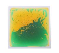 Aramox Carreaux Liquides pour Les Enfants avec Design D'épissage, Liquide coloré, Fonctionnalités Personnalisables et Textures 3D, Outils éducatifs Interactifs pour la Maison et la (Jaune et Vert)