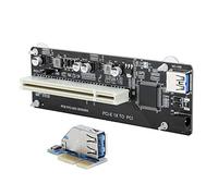 Aramox Carte Adaptateur d'extension PCIe vers Double PCI, Carte Riser en Résine, Performances Stables, Débit de Données de 10 Gbps, Idéale pour Le Minage de GPU et Les Jeux