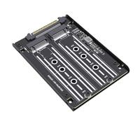 Aramox Carte Adaptatrice M.2 NVMe vers U.2 SFF-8639, 6Gbps | Interface PCIe 4.0 4x, prise en charge KEY-M NVMe et KEY-B, montage sur baie de lecteur 2,5 pouces, refroidissement à cadre