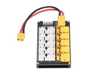Aramox Carte de Charge Parallèle pour Batteries LiPo, 2-6S XT30 XT60 | Construction de PCB pour les amateurs RC, fils principaux à tête banane, câble d\'équilibre en silicium 20AWG, utilisation