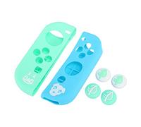 Aramox Case de Protection en Silicone Gamepad, sans Glissement et à l'usure, Facile à Nettoyer, Support Fort, Ajustement Confortable, 2 Types avec Conception Creuse pour l'interrupteur, Résistant