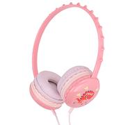 Aramox Casque Enfant Filaire 3,5 Mm, Design Dinosaure, Ajustable (Pink) | Haut-parleur 40 mm 108 dB, micro muet intégré, coussinets doux, impédance 32 ohms, utilisation scolaire sur tablette PC