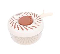 Aramox Casquette aux Fruits, Laveuse de 2 en 1 Draineur avec Couvercle, Poignée Pliable, pour Réfrigérateur, Pique-nique (BROWN)