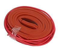 Aramox Ceinture Chauffante en Silicone Chauffage Flexible en Silicone 15 X 1000 Mm 40 W Conception à Enveloppe Souple Chauffage Uniforme Plomb de 500 Mm pour Isolation de Pompe de Compresseur de
