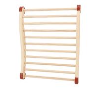 Aramox Chaise de Sauna en Bois Arrière, Bois de Pin, S-Shape Curbe, Effet de Massage, Texturée, Extrémités Enveloppées de Gel