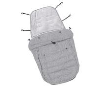 Aramox Chancelière pour Poussette de bébé, Couvre-pieds Réglable, Coupe-vent, Chaud et Confortable, pour Poussette à Poignée en T, Sorties D'hiver, Matériau en Coton (GREY)