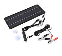 Aramox Chargeur de Panneau Solaire Automobile, Chargeur de Panneau Solaire Monocristallin de 4,5 W pour à Fiche de Batterie 12V avec Aspirant, Charge Pratique pour Les Voitures, Les Camions, Les