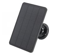 Aramox Chargeur de Panneau Solaire en Silicium Monocristallin, 10W Pro 3 Pro 4 5s Ultra 2 Go 2 Floodlight Camera avec Conception Ignifuge, Installation Facile et Compatible avec les Caméras, (BLACK)