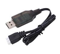 Aramox Chargeur USB 7,4 V 1000 MA, Technologie Smart IC pour Charger Rapidement Les Voitures RC à l'échelle 1/16, Remplacement Direct avec Protection Contre Les Surcharges