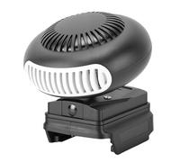 Aramox Chauffage de Voiture, Chauffage d'espace à Piles ABS 200 W 131 à 185 F avec Double Sortie USB Rotative à 360° pour Désembuage de Voiture, Bureau de Camping, Garage pour BL1860