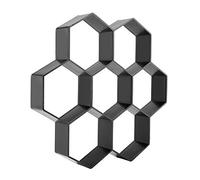 Aramox Chemin de Jardin Faisant Bricolage Brique Béton étape Pavage Chemin de Pierre de Ciment Faisant Brique Jardin pour Bricolage Chaussée en Béton Moule à Réutilisable Moule de Pavage Hexagonal
