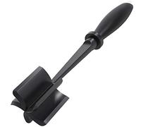 Aramox Choppeur de Viande, Pilon de Boeuf haché Multifonctionnel avec 5 Lames, Ustensile de Cuisine en Nylon, Facile à Remuer, Preuve de Chaleur à 400 Degrés Fahrenheit (BLACK)