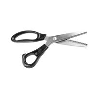 Aramox Ciseaux à Cranter Ciseaux de Couture, 23 Cm en Zinc et Aluminium avec Lames en Acier Inoxydable, Dents de Coupe de 7 Mm, Action Douce pour les Tailleurs et les Artisans à Usage Domestique (5