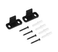Aramox Clamp/Holder de Guide de Sol Réglable, Quincaillerie de Porte de Grange Coulissante Silencieuse en Plastique pour Toute épaisseur de Porte, 2 Pack avec Vis, Idéal pour la Maison et le Bureau