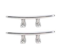 Aramox Clan de Bateaux de 6 Pouces, 316 en Acier Inoxydable Heavy Duty, Accessoire de Navigation de Filetage de 5 Mm, Taquet de Corde de qualité Marine Plate avec Finition Miroir