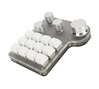 Aramox Clavier de Commutateur Bleu RVB Clavier de Commutation Bleue RVB, personnalisé avec Boutons Programmables pour Le Bureau de Jeu Contrôle