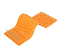 Aramox Clavier en Silicone, Portable, Léger, Expérience de Dactylographie Silencieuse, Confortable, pour Ordinateur Portable PC, Orange