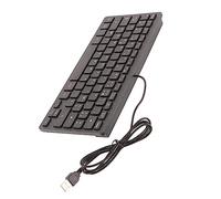 Aramox Clavier Mécanique, Clavier PC Filaire ABS 78 Touches Disposition Française AZERTY, Plug and Play avec Câble USB de 1,5 M, Conception Compacte Ultra Fine pour PC Portable, Bureau, Voyage