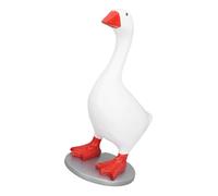Aramox Clé d'oie Magnétique, Support de Statue de Résine de Résine Peinte à la Main Figurine Funny Key Postder avec Bec Magnétique pour Les Clés Suspendues (avec Socle)