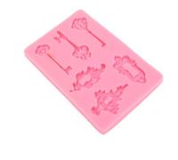 Aramox Clé Vintage et Moule de Serrure Moule Alimentaire Grade Silicone Gâteau Doux Décoration Fondante, Vintage Key Silicone pour les Fêtes à Thème, les Anniversaires et