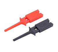 Aramox Clips de Crochet de Test Plats, Pince de Sonde, Test électrique, Travail à Basse Fréquence, Facile à Installer, Pince à Ressort Solide, Feuille de Cuivre Plaquée, Laiton nickelé ABS, utilisé