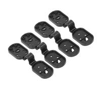 Aramox Clips de Fixation de Filet de Pare-, 100 Pièces, Poignée de Verrouillage en Tissu D'ombrage Noir, Matériau ABS Fiable, Installation Facile pour Le Jardin et Les Filets Agricoles