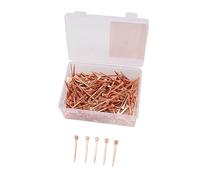 Aramox Clous en Fer à Cheval Clous de Soin des Sabots Plaqués Cuivre 250 Pièces avec Boîte de Rangement rigidité équilibrée en Rouille pour Les Maréchaux-ferrants équitation Grange Soins des Sabots