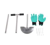 Aramox Colwelt Half Moon Lawn Edger avec de L'acier Inoxydable à la Rouille, Créez sans Effort Les Bords Bien Rangés Le Long des Passerelles, des Allées, des Patios et des Jardins, 58