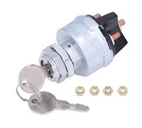 Aramox Commutateur d'Allumage Universel, Interrupteur de Démarrage à 4 Positions avec 2 Clés pour Véhicule, Camion, Machine Agricole