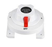 Aramox Commutateur d'isolant de batterie, 12-36V BOTH/Off Double sélecteur d'isolateur de batterie pour bateau/véhicule de plaisance/caravane/yacht
