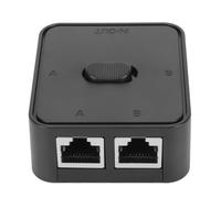 Aramox Commutateur Gigabit de Fractionnement Ethernet, Commutateur de Réseau d'extension POE Extender RJ45 RJ45 POE Extender Network 2 en 1 pour Cat 6 avec Conception écologique, Compacte et