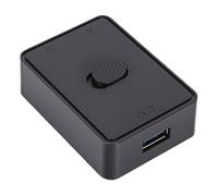 Aramox Commutateur USB 3.0 2 en 1 Sortie PVC Commutateur USB 5Gbps un Partage pour 2 Ordinateurs Clavier Imprimante Scanner Webcam pour Bureau à Domicile MacOS