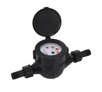 Aramox Compteur d'eau DN15, Compteur d'eau Extérieur Sec et Intérieur en Acier Inoxydable pour Immeubles de Bureaux, Usines, écoles avec Lecture Claire