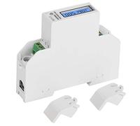 Aramox Compteur d'énergie monophasé DDS519R, Compteur d'énergie LCD avec Rétroéclairage, Affichage sur Rail DIN Modbus 5A à 100A 230VAC pour la de l'électricité Domestique