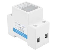 Aramox Compteur d'énergie monophasé, Moniteur Numérique de Consommation d'électricité ABS 2 Fils 5 A écran LCD 17 000 W Testeur de Consommation 'énergie sur Rail DIN pour Utilisation Domestique et