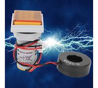 Aramox Compteur Numérique Multifonction AC Compteur électrique Voltmètre Ampèremètre Indicateur de Fréquence 60 V à 500 V 0 à 100 A 20 à 75 Hz LED à 3 Chiffres pour la de Panneau monophasé (YELLOW)