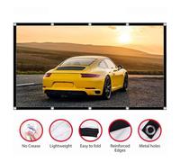 Aramox Conception Anti-Ripple, Expérience Visuelle, écran de Projecteur HD, Différentes Tailles Disponibles, Conception Conviviale, Polyvalente et Portable, en Polyester pour Une clarté d'image
