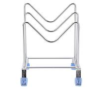 Aramox Conception Antidérapante, Rack de Rangement de Cuisine Pratique, 304 Organisateur de Couvercle en Pot en Acier Inoxydable pour Une Organisation Efficace avec Un Stockage sécurisé, Une