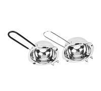 Aramox Conception de Grande capacité, Utilisation Polyvalente, Matériau, Melting Pot 400 ML en Acier Inoxydable à, Idéal pour Les Moules à Sauce, Le Fromage, Le Beurre avec Une Longue Poignée pour