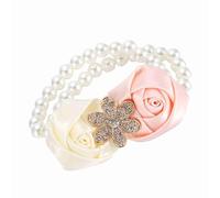 Aramox Conception de Ruban Vintage, Jamais Se Décoller et s'estomper, Délicat de Fleurs de Poignet à la Main de 2, Trois Choix de Couleurs pour le Mariage, le Bal ou les Occasions Spéciales (Blanc