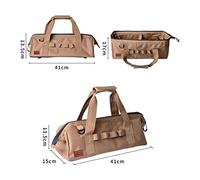 Aramox Conception Robuste, Grande capacité, 1050D Oxford Tissu Tools Bag Organisateur pour Le Travail de la Construction du Bois avec Un Accès Pratique, Une Utilisation Polyvalente, Adaptée au (#5)