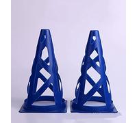 Aramox Cônes de Marquage Creux, Cônes d'entraînement en Plastique de Couleur Vive pour Les Exercices de Football et de Basket-Ball, Empilables et Vent pour Les Athlètes (Blue)