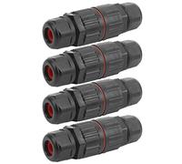 Aramox Connecteur 3 Broches, Câblage Facile à Brancher avec Double IP68, pour éclairage Extérieur LED, Lampadaires