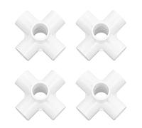 Aramox Connecteur de Tuyaux en PVC 6 Way Rapités, Matériau en PVC Durable, Raccords de Coude Faciles à Connecter pour les Gazoducs et l'ensemble de Meubles (WHITE)