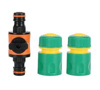 Aramox Connecteurs Rapides Placés pour Le Kit de Réparation de Tuyaux de Jardin avec Caractéristique d'arrêt d'eau, Kit de Connecteur en Plastique ABS, Idéal pour Les Jardins, pour Les Pelouses,