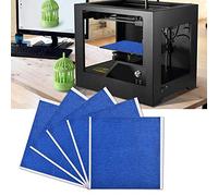 Aramox Construction d'imprimante 3D, Ruban Adhésif Haute Température, Texture de Papier Crépon Bleu à Fixation Solide pour Lit Chaud, 5 Pièces pour les Amateurs d'impression 3D